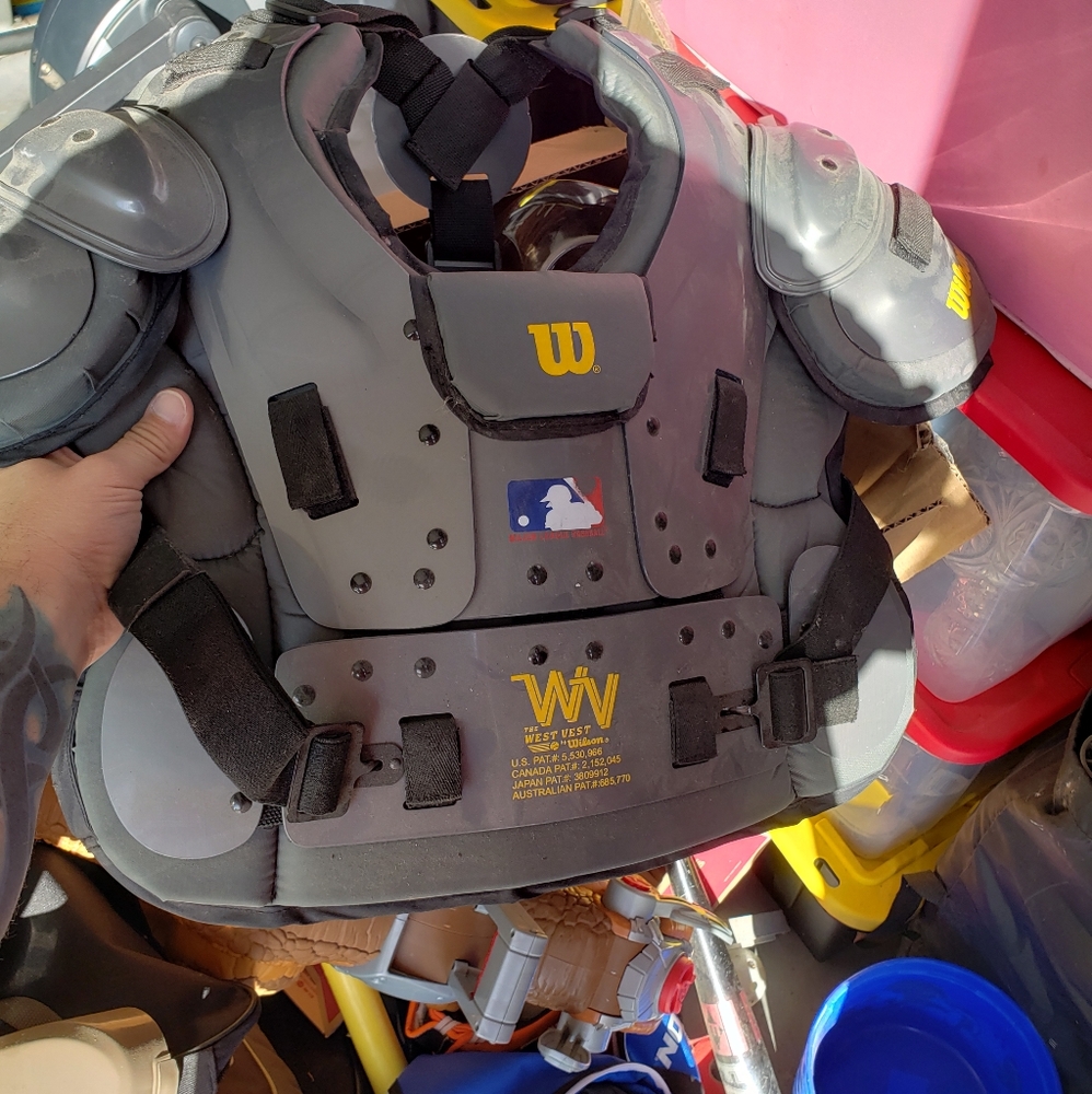 Professional umpire chest protector